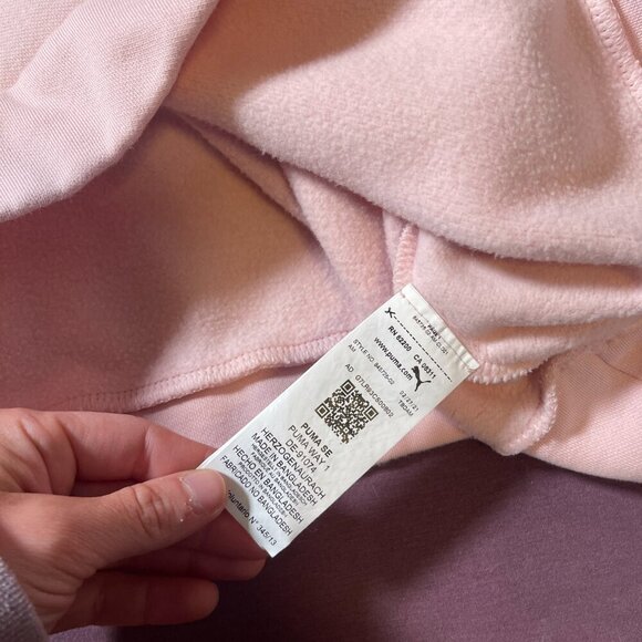 Puma Pathfinder 1/2 Zip pullover sweatshirt in light pink - size medium - Picture 9 of 12